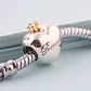 Charm dije abalorio pulsera colgante corazón princesa Estilo Pandora - Miniatura 4