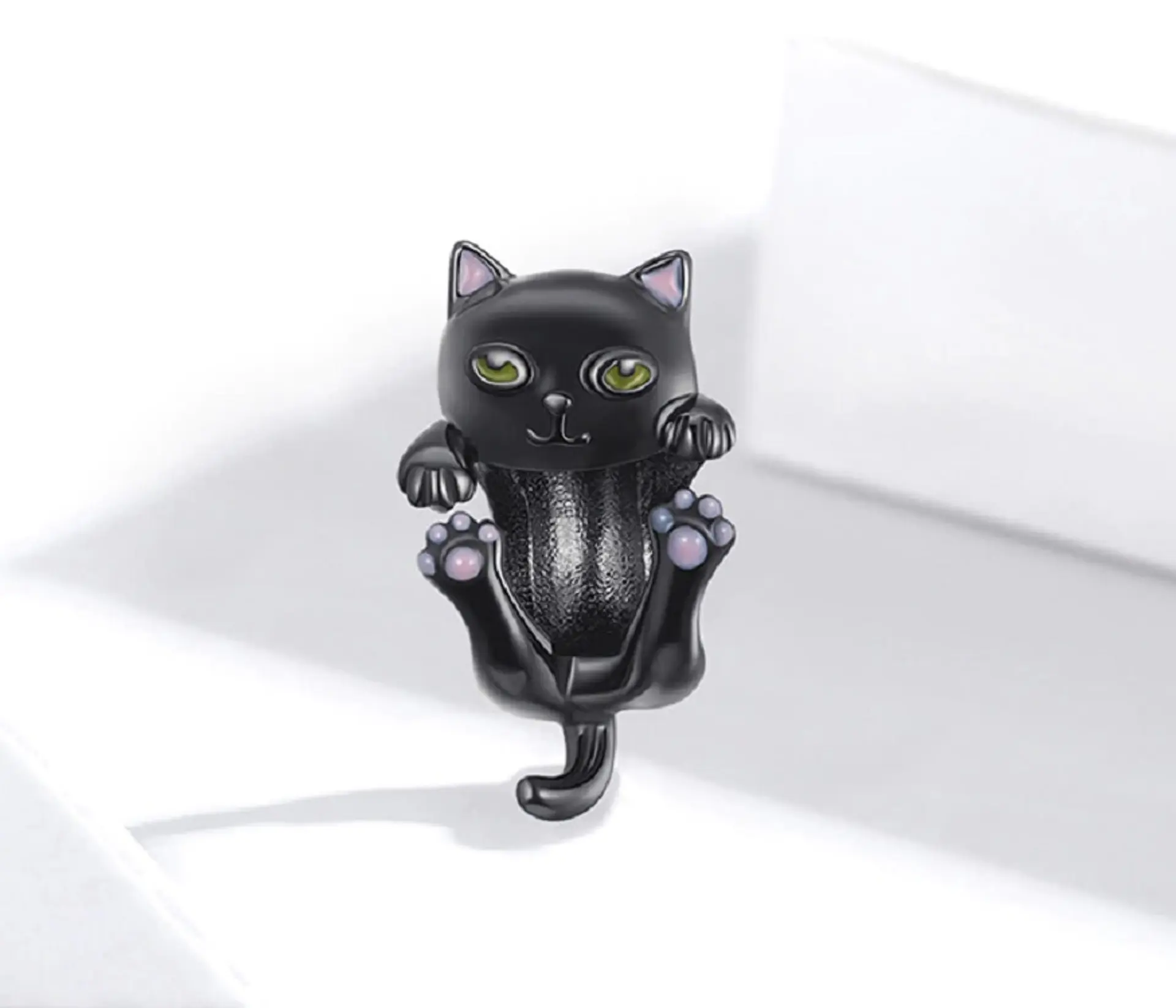 Charm dije abalorio gato gatito pulsera colgante plata 925 estilo Pandora 1