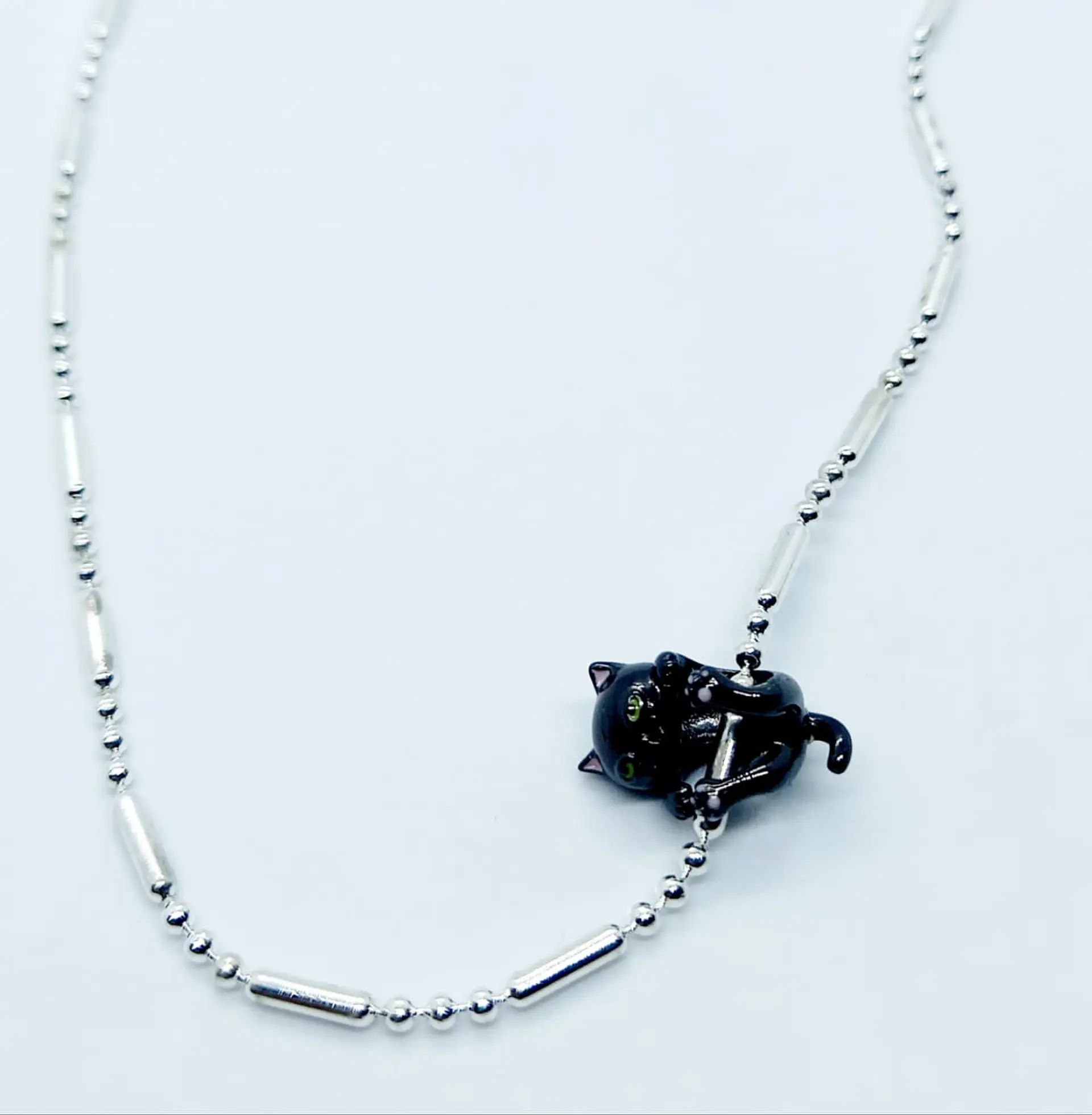 Charm dije abalorio gato gatito pulsera colgante plata 925 estilo Pandora 4