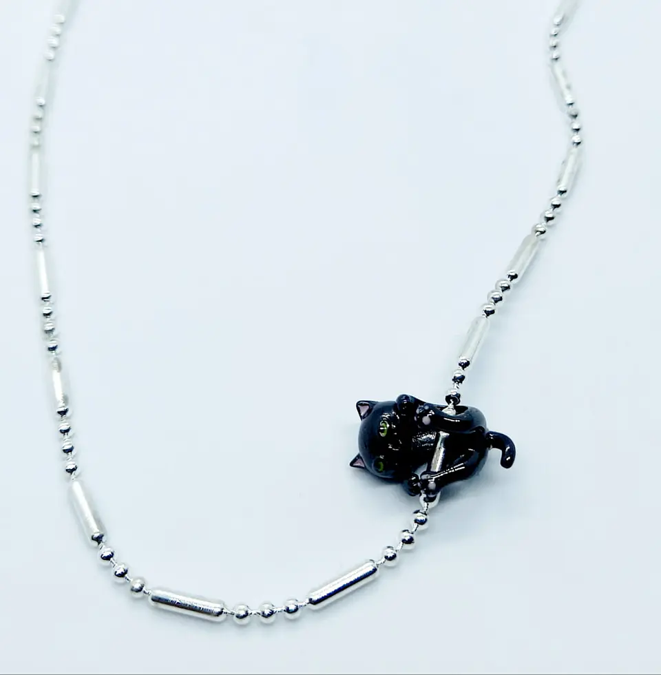 Charm dije abalorio gato gatito pulsera colgante plata 925 estilo Pandora 4