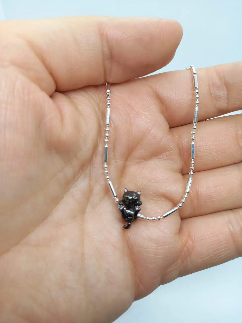 Charm dije abalorio gato gatito pulsera colgante plata 925 estilo Pandora 8