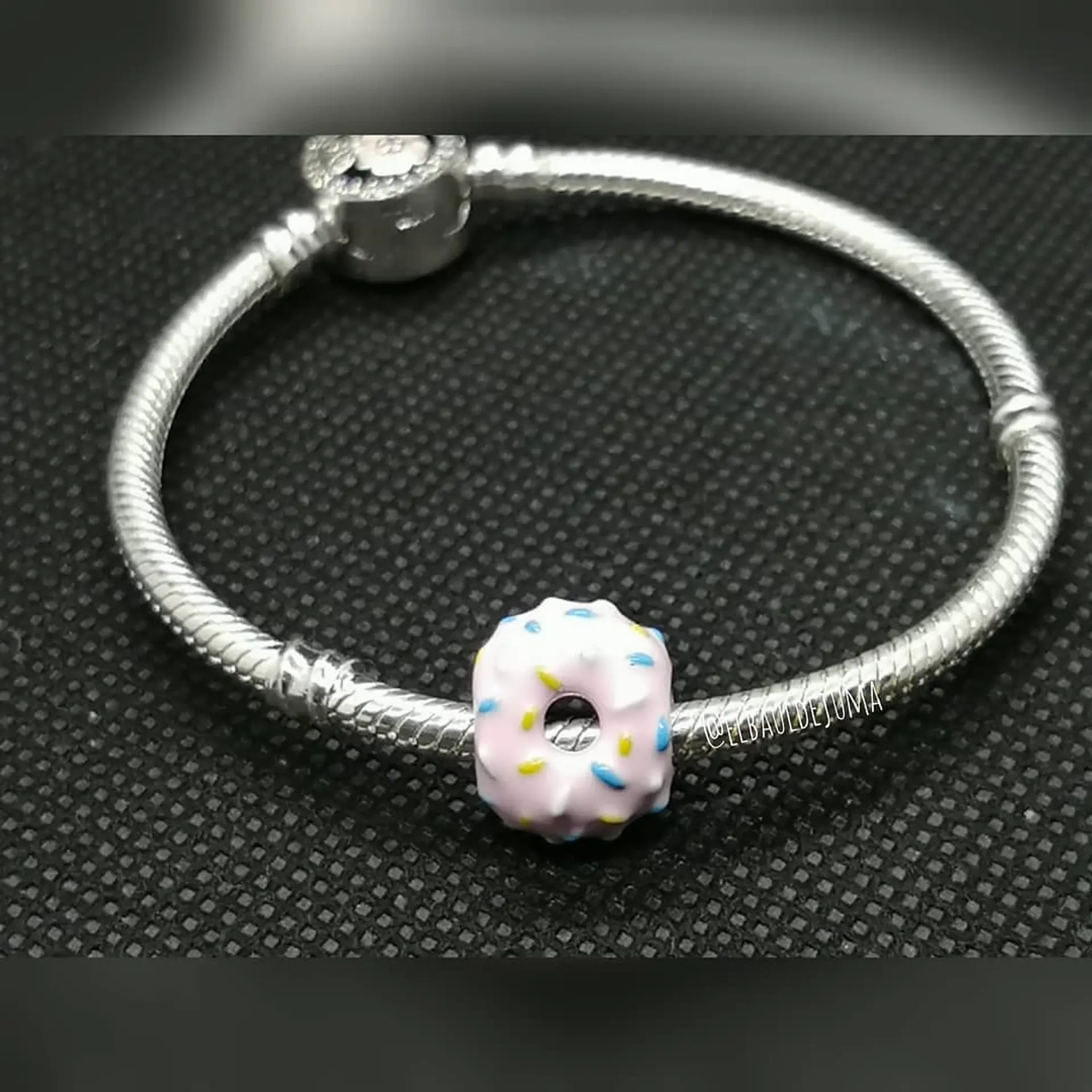 Charm dije abalorio Dona Donita plata 925 rosada estilo pandora 2