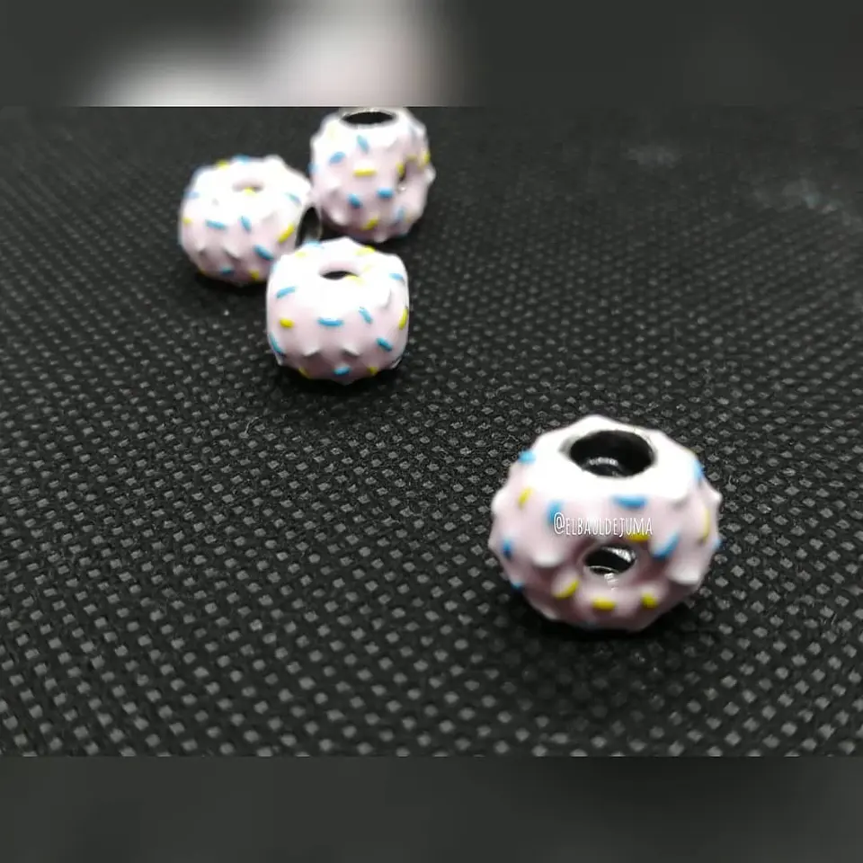 Charm dije abalorio Dona Donita plata 925 rosada estilo pandora 7