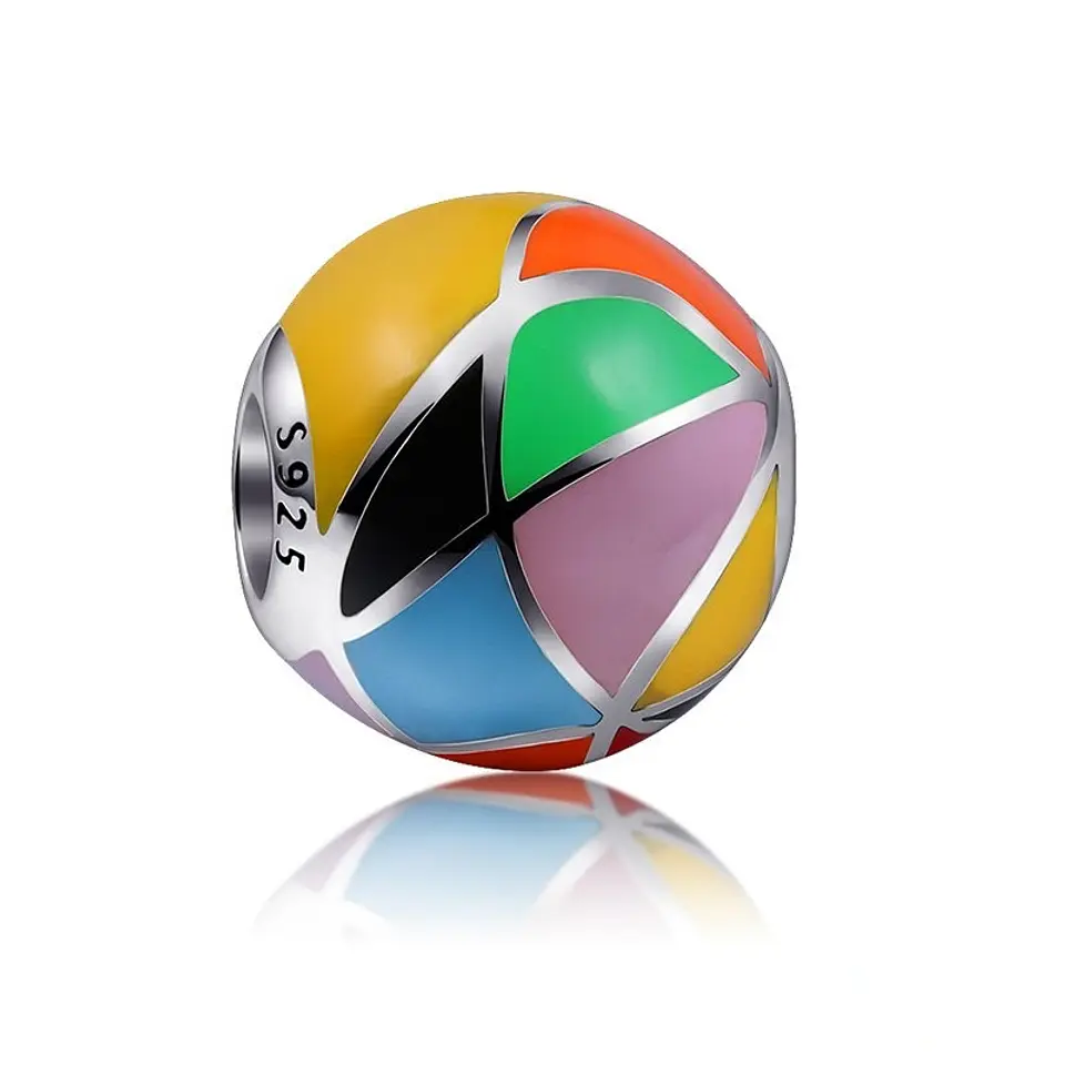 Charm dije abalorio bola de colores 925 color estilo Brito estilo Pandora 1