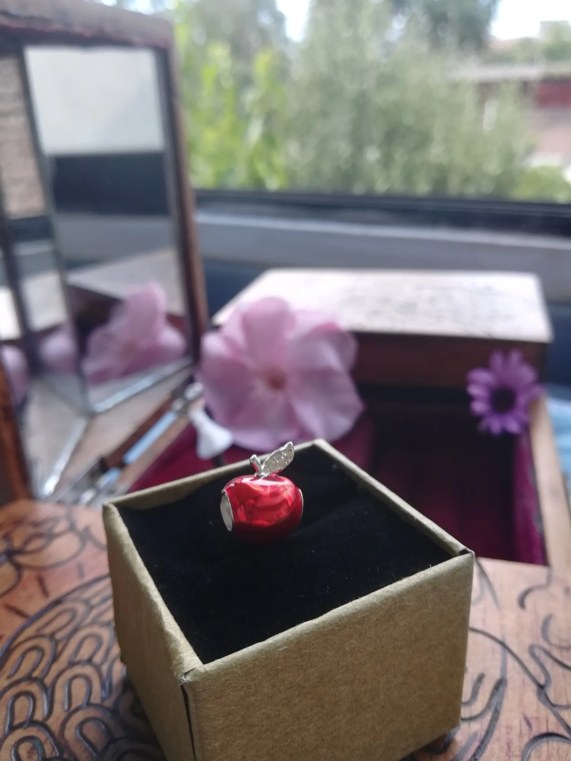 Charm dije plata 925 manzana Blancanieves pulsera colgante estilo Pandora 2