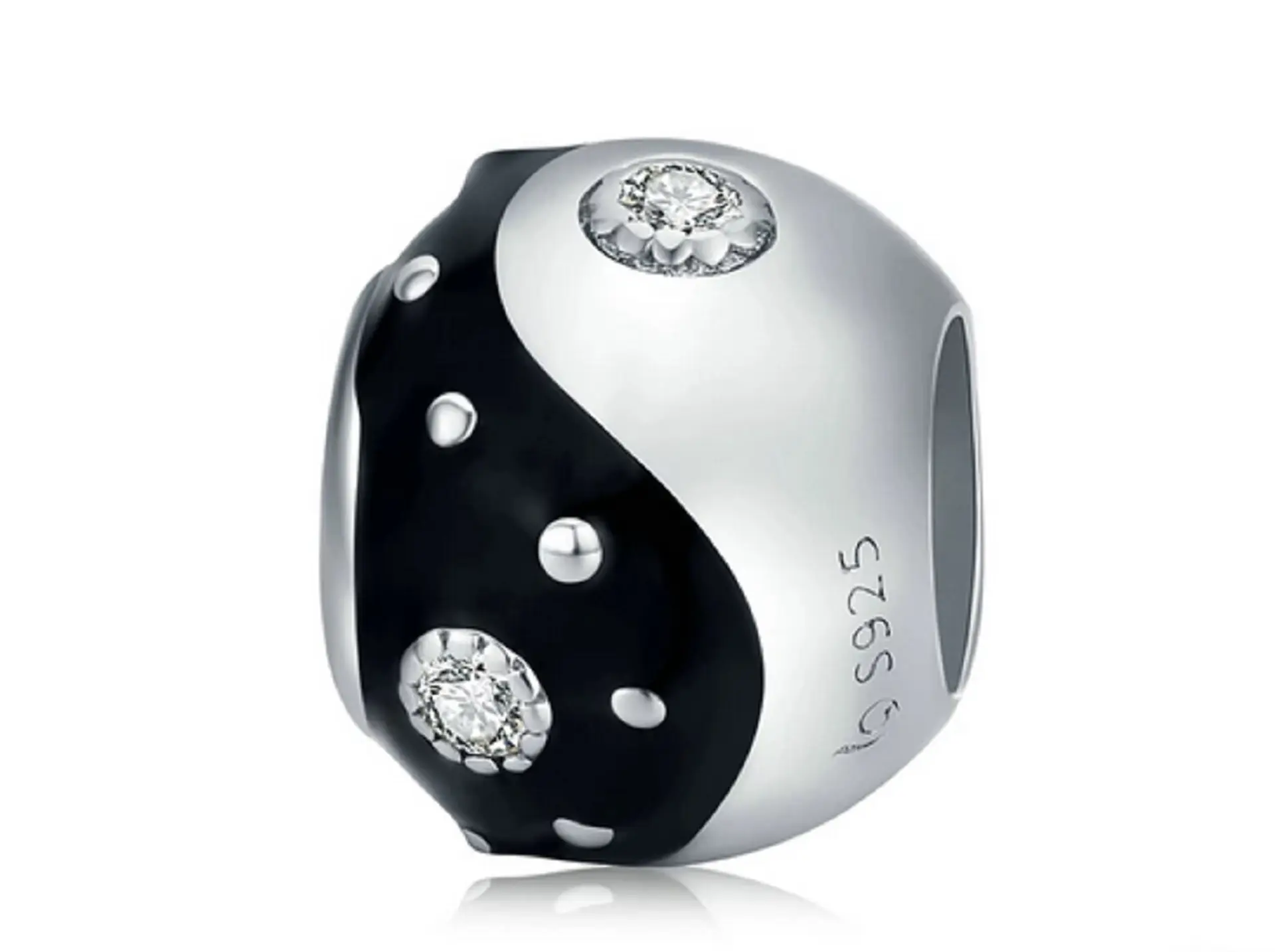 Charm dije abalorio Ying Yang plata 925 pulsera colgante Estilo Pandora  1