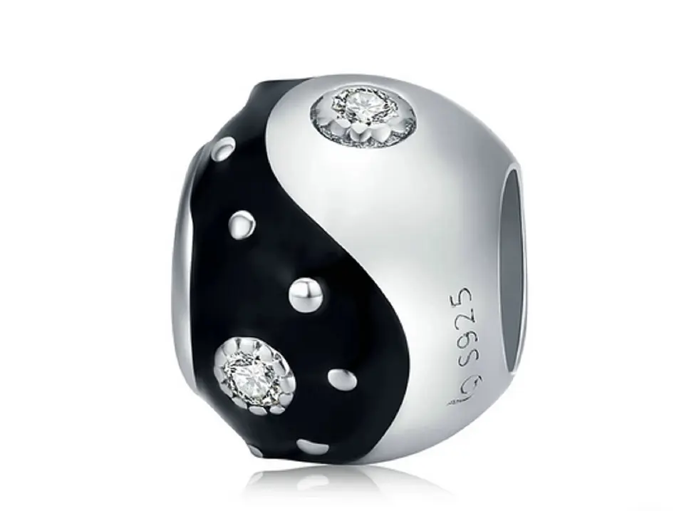 Charm dije abalorio Ying Yang plata 925 pulsera colgante Estilo Pandora  1