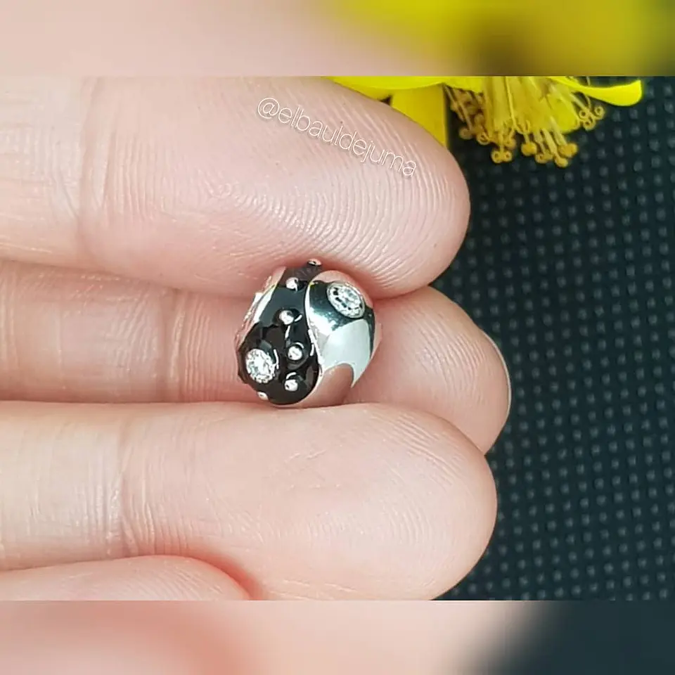 Charm dije abalorio Ying Yang plata 925 pulsera colgante Estilo Pandora  4