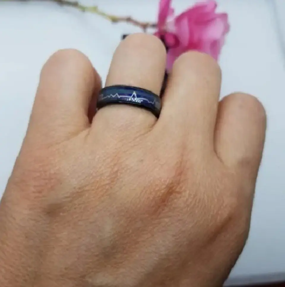Anillo del humor cambia de color con temperatura térmico 11