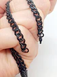 Cadena de eslabones negra estilo grumet cubana 5mm - Miniatura 3