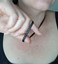 Cadena de eslabones negra estilo grumet cubana 5mm - Miniatura 4
