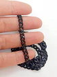 Cadena de eslabones negra estilo grumet cubana 5mm - Miniatura 5