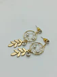 Aros aretes largos atrapa sueños zirconia perla dorados atrapasueños - Miniatura 5