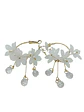 Aros pendientes largos flores colores pétalos primaveral - Miniatura 6