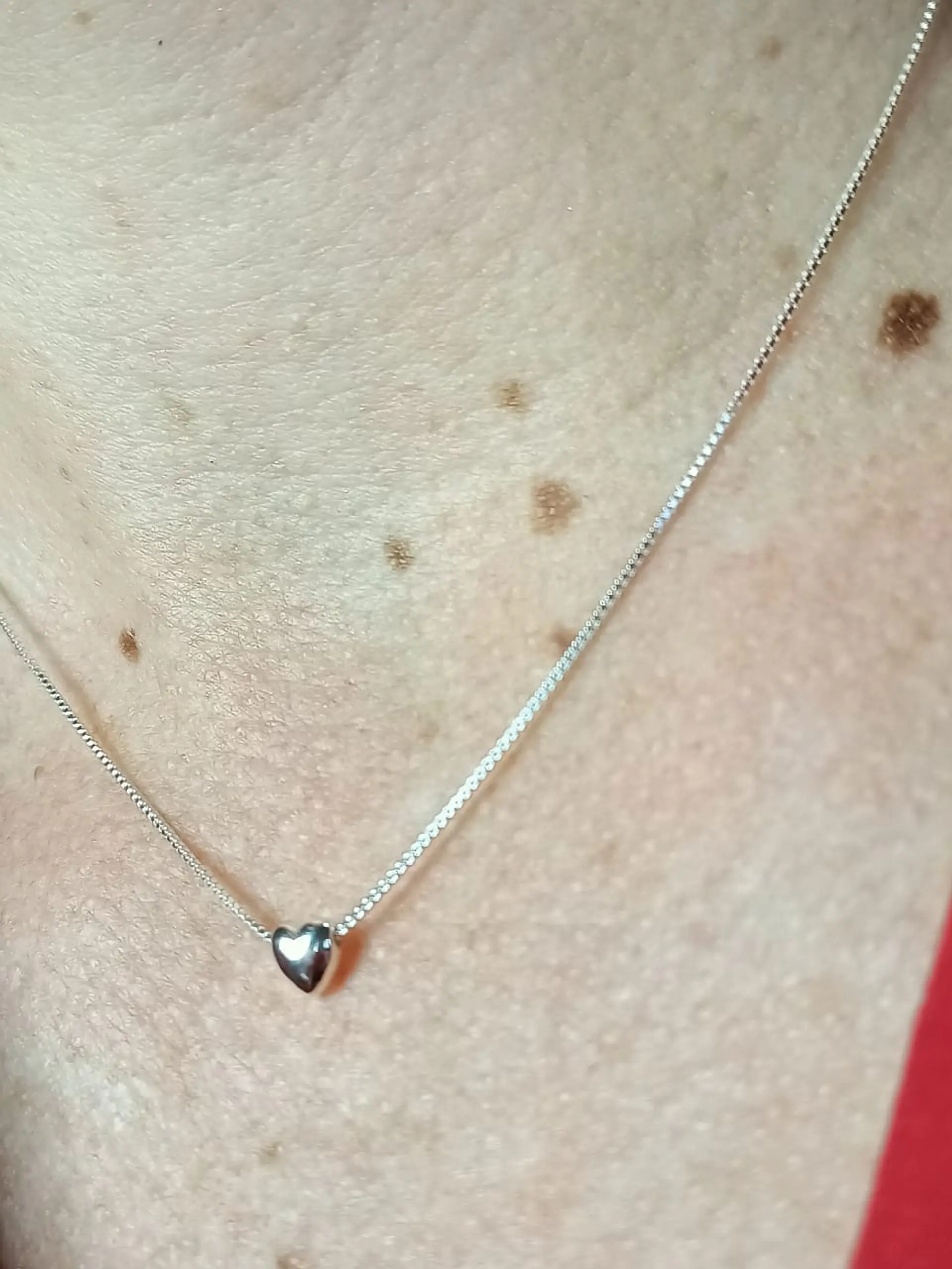 Collar con dije Tierno corazón en Plata fina ley S925 6