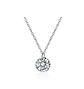 Colgante Collar Punto Luz Zirconio Colores Plata fina ley S925 - Miniatura 1