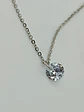 Colgante Collar Punto Luz Zirconio Colores Plata fina ley S925 - Miniatura 5