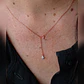 Colgante Cadena Plata con baño de oro rosa Estrella Tornasol - Miniatura 4
