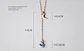 Colgante Cadena Plata con baño de oro rosa Estrella Tornasol - Miniatura 5