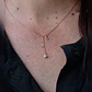 Colgante Cadena Plata con baño de oro rosa Estrella Tornasol - Miniatura 6