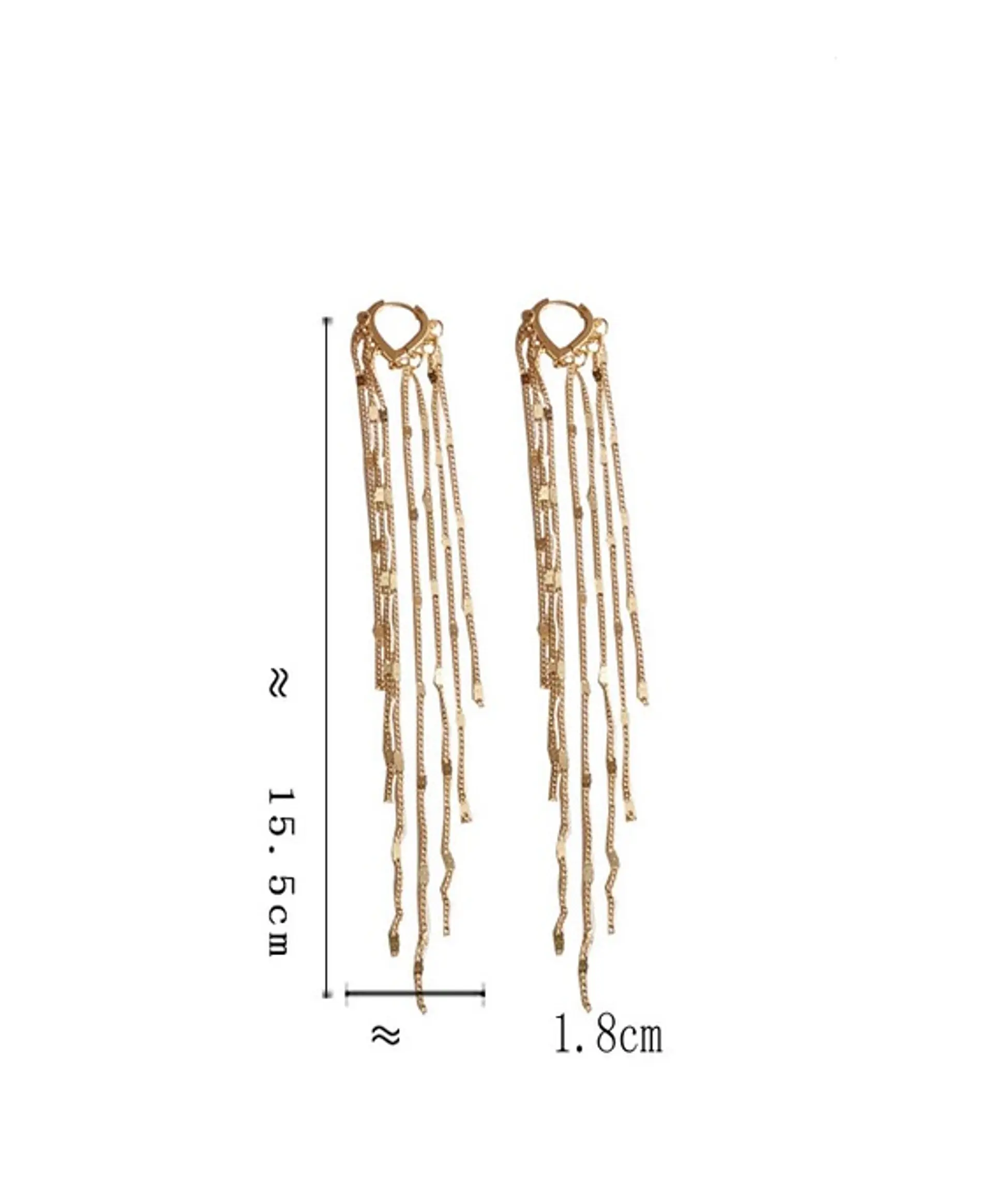 Pendientes Tipo Cascada Largos 9
