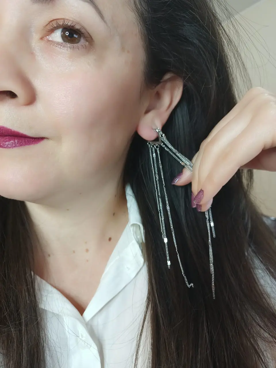 Pendientes Tipo Cascada Largos 6