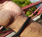 Pulsera De Cuero Negro Hombre Mujer Elegante Brazalete - Miniatura 3