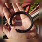 Pulsera De Cuero Negro Hombre Mujer Elegante Brazalete - Miniatura 4