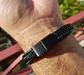 Pulsera De Cuero Negro Hombre Mujer Elegante Brazalete - Miniatura 8