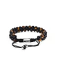 Pulsera Punk Brazalete Ajustable Ojo De Tigre Acero Chakras - Miniatura 1