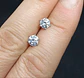 Aros Punto plata 925 Luz Piedra Gema Moissanita - Miniatura 3