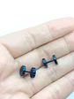 Aros Barbell Punk Black Rock Hombre Mujer Moda Juvenil 8mm - Miniatura 8