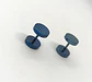 Aros Barbell Punk Black Rock Hombre Mujer Moda Juvenil 8mm - Miniatura 9