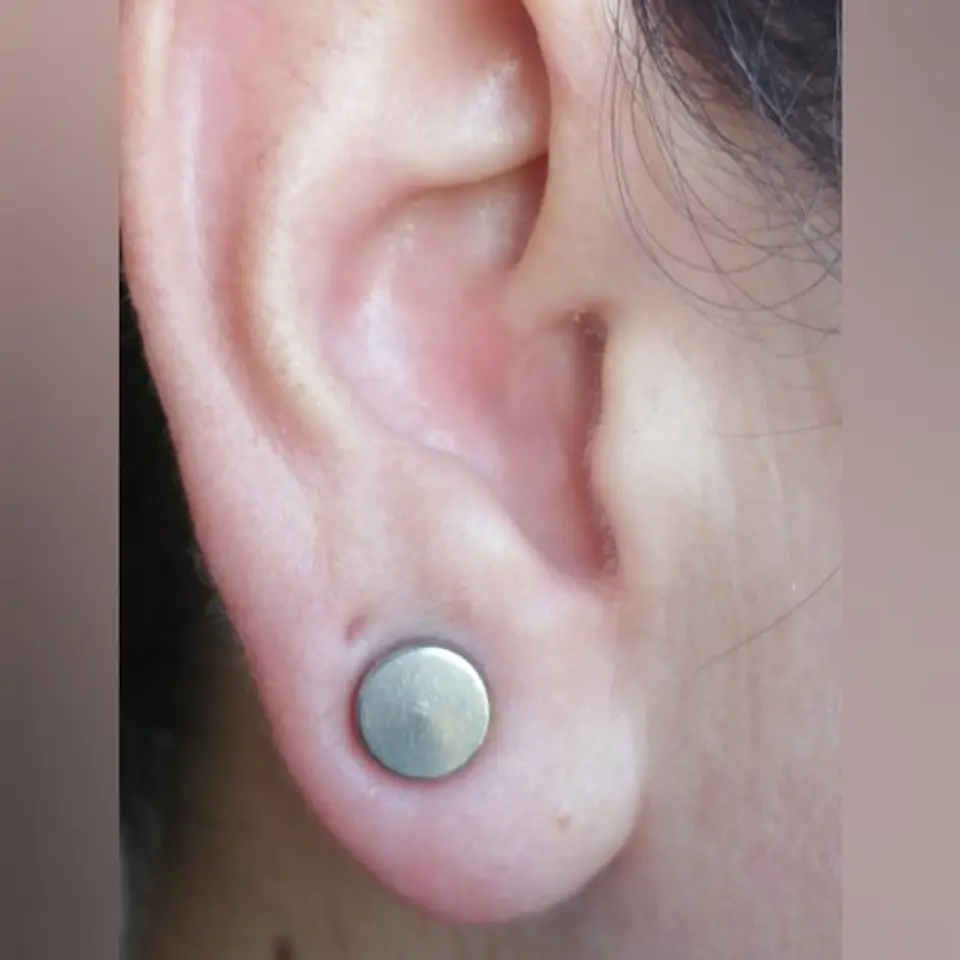 Aros Iman Redondo Punk Sin perforacion 8mm 13