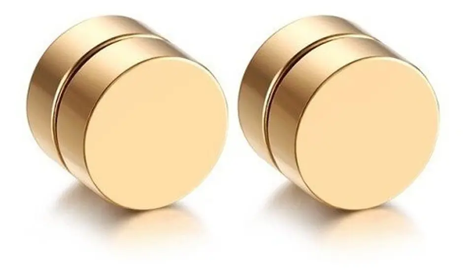 Aros Iman Redondo Punk Sin perforacion 8mm 15