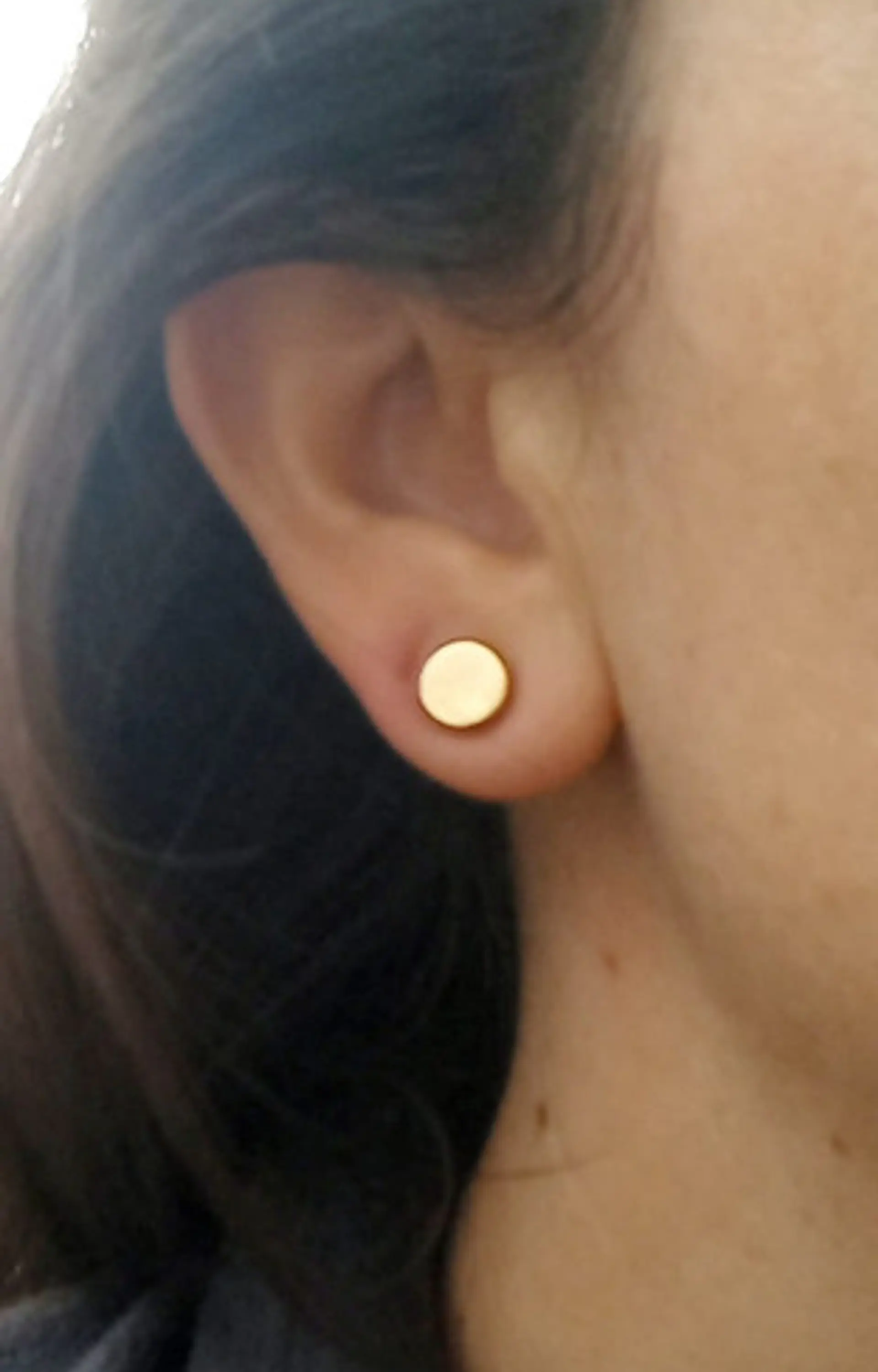Aros Iman Redondo Punk Sin perforacion 8mm 18