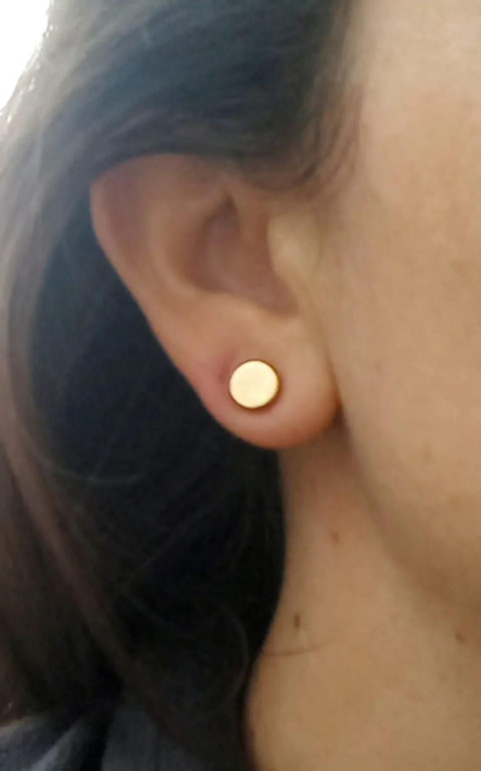 Aros Iman Redondo Punk Sin perforacion 8mm 18