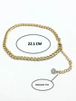 Tobilleras eslabones Pulseras Tobillo Ajustable Bohemia enchapada en oro 18k - Miniatura 3