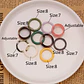 Set 10 Anillos Resina Colores Medidas Varias Juvenil Frescos  - Miniatura 7