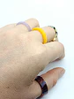 Set 10 Anillos Resina Colores Medidas Varias Juvenil Frescos  - Miniatura 8
