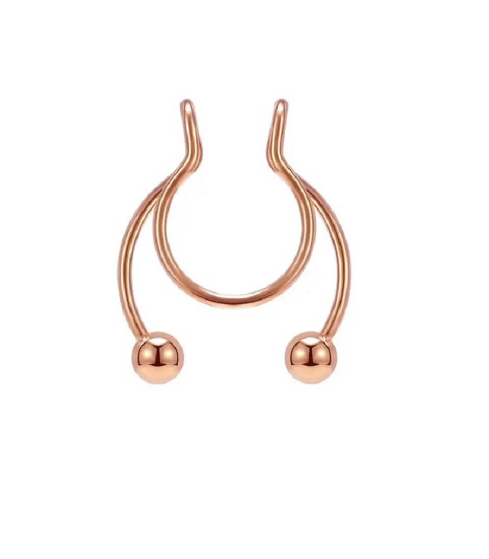 Piercing Acero Nariz Labios Sin Hoyos Septum Sin Perforacion 16