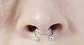 Piercing Zirconia Sin Hoyos Sin Perforación Tornasol Septum - Miniatura 2