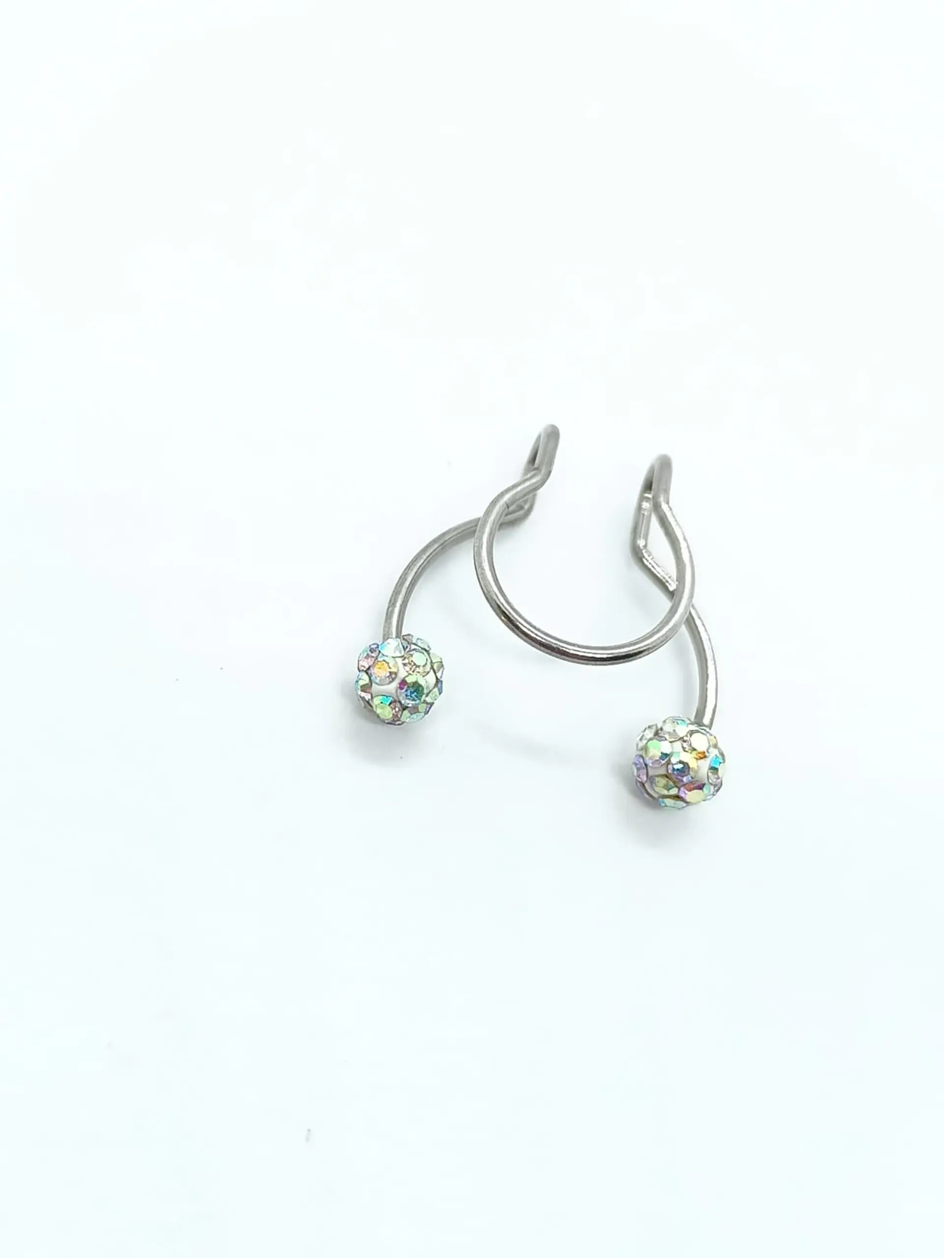 Piercing Zirconia Sin Hoyos Sin Perforación Tornasol Septum 6