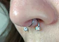 Piercing Zirconia Sin Hoyos Sin Perforación Tornasol Septum - Miniatura 3