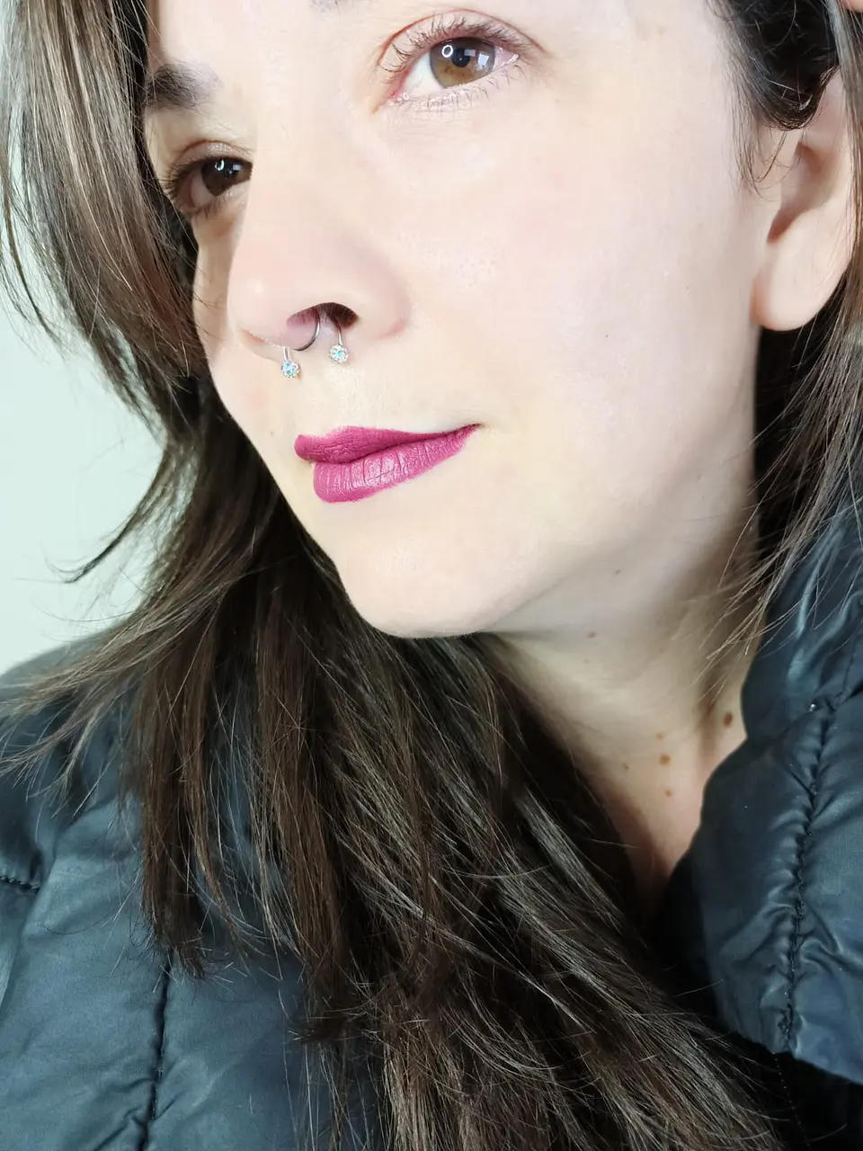 Piercing Zirconia Sin Hoyos Sin Perforación Tornasol Septum 4