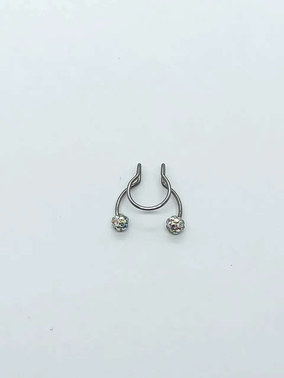 Piercing Zirconia Sin Hoyos Sin Perforación Tornasol Septum 8