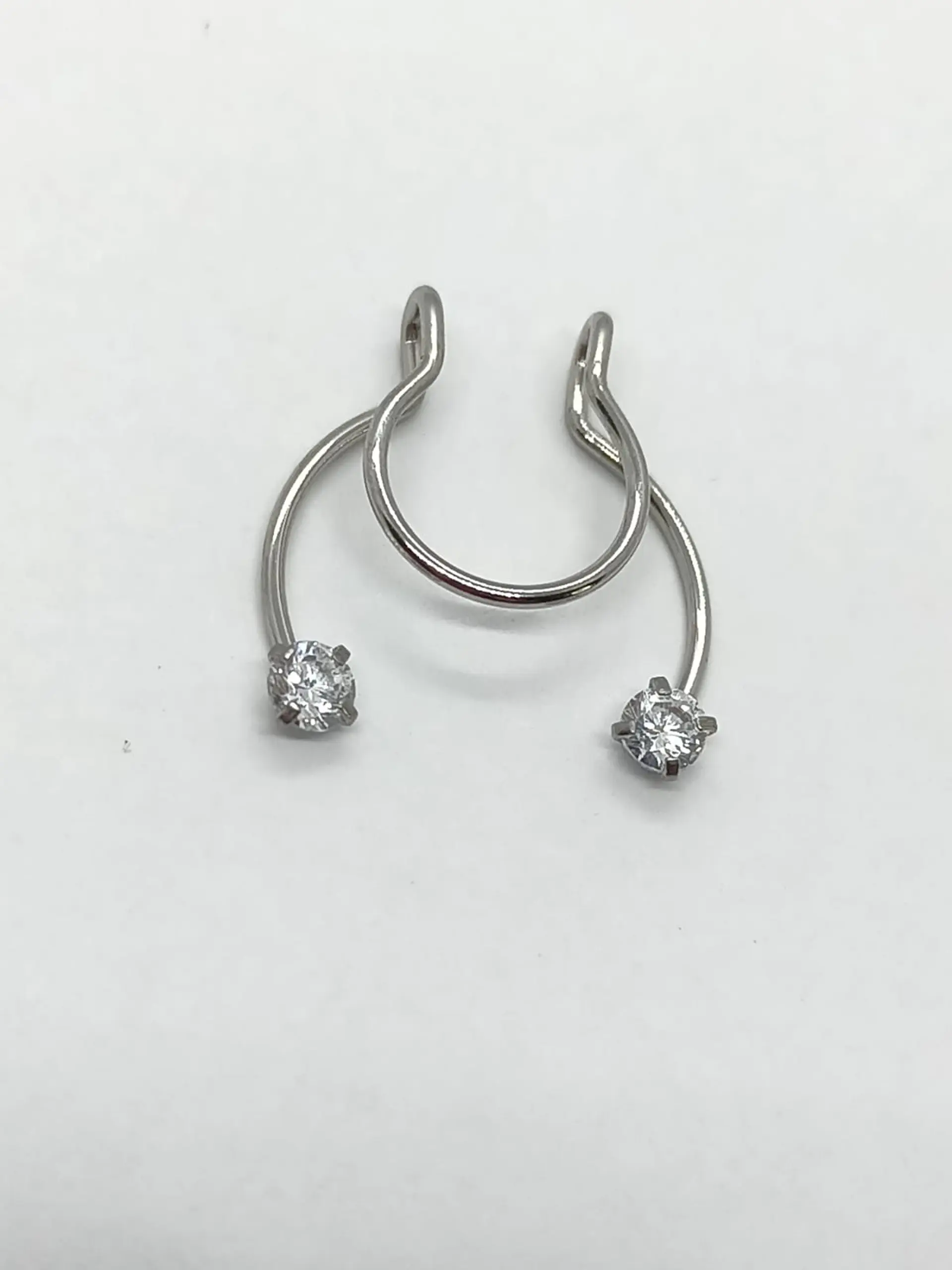 Piercing Zirconia Sin Hoyos Sin Perforación Tornasol Septum 13