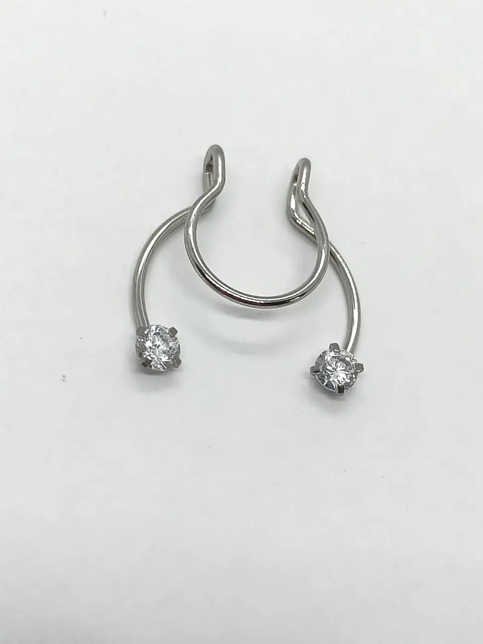 Piercing Zirconia Sin Hoyos Sin Perforación Tornasol Septum 13