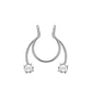 Piercing Zirconia Sin Hoyos Sin Perforación Tornasol Septum - Miniatura 15