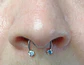 Piercing Zirconia Sin Hoyos Sin Perforación Tornasol Septum - Miniatura 16